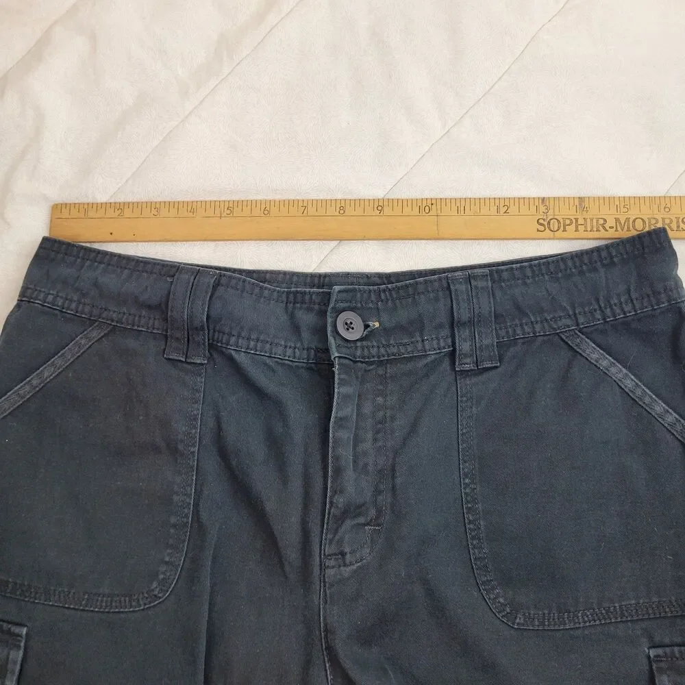 Lee Shorts Black Just Below The Waist Women's Cargo Style Shorts Sz 14 summer - Picture 3 of 7